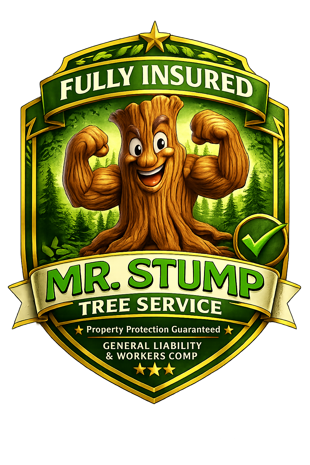 Mr Stump Tree Service - Fully Insured, General Liability & Workers Comp